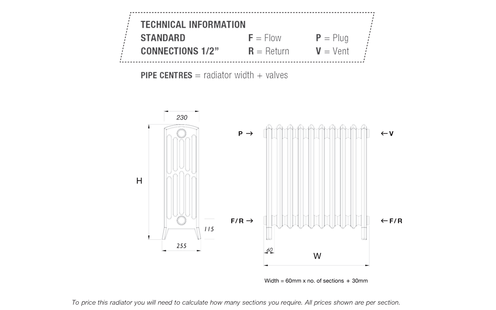 6 Column Cast Iron -